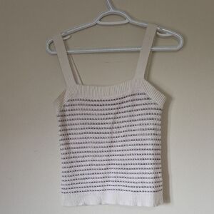 $2 Reitmans Beige and Purple Striped Tank Top